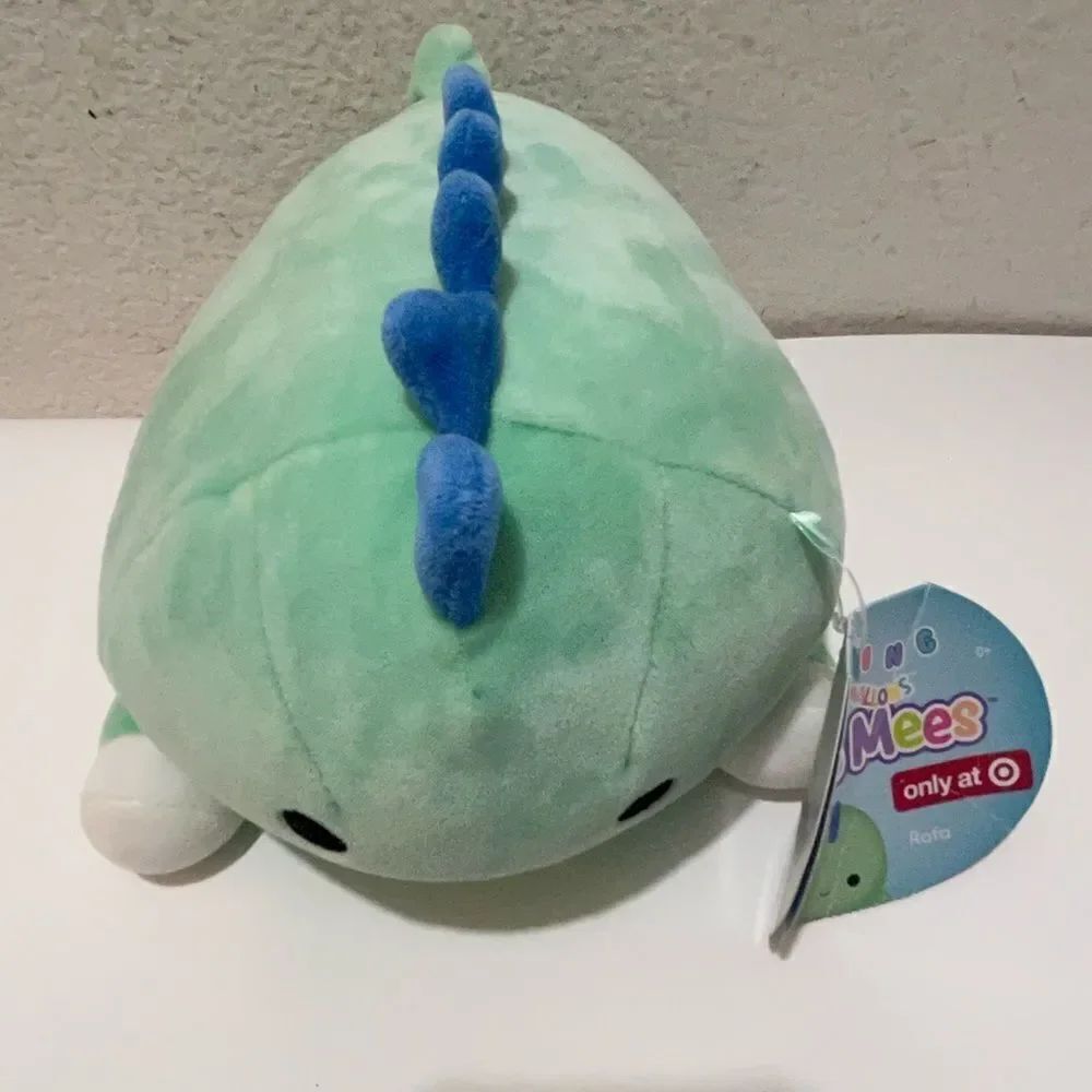 Squishmallow Rafa Hug Mees Laying Down Dinosaur Dino 8”